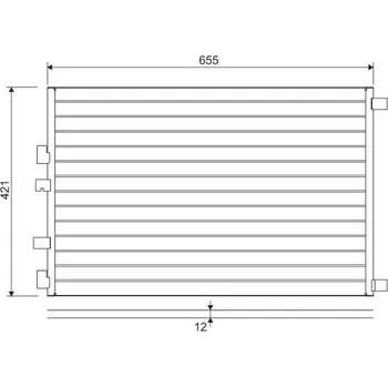 Výparník klimatizace Kondenzátor, klimatizace VALEO WYPRZEDA˝ 818002