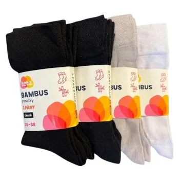 Pánské ponožky TETA Bambusové ponožky 36-38 modré 3 páry