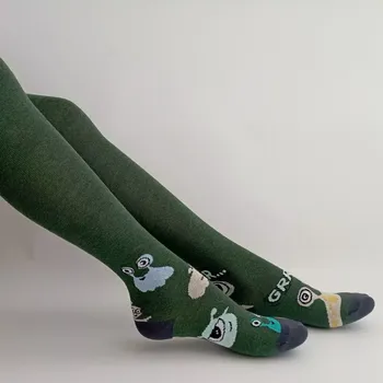 Dámské oblečení Děstké punčocháče Spoky - 98-104 / tmavě zelená