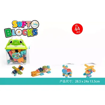 ostatní stavebnice RKToys Měkké kostky Žábka sada 44 ks