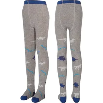 Dámské oblečení Dětské punčocháče Dinosaurus - 122-128 / šedá