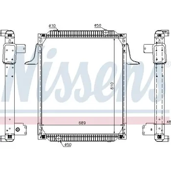 Motor automobilu Chladič - chlazení motoru NISSENS NIS67257