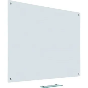 Skleněná magnetická tabule Glass2write, bílá, 900 x 1 200 mm