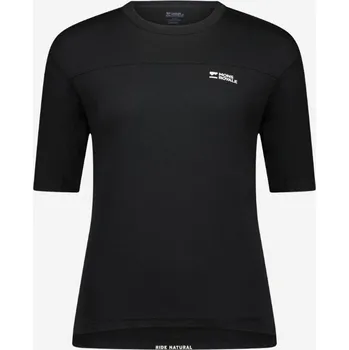 Sport Dámské tričko Mons Royale Diversion Merino Bike Jersey SS - Černé Velikost: XS