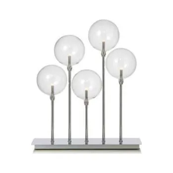 Stojací lampa Stolní lampa Mäster 5L, 5 x E5, stříbrná - B Markslojd