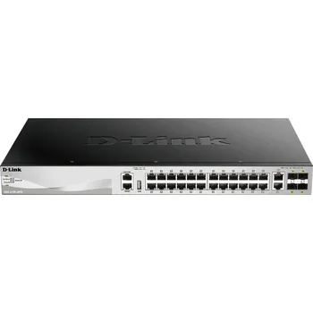 Switch D-Link DGS-3130-30TS L3 Stackable Managed switch, 24x GbE, 2x 10G RJ-45, 4x 10G SFP+ DGS-3130-30TS/E
