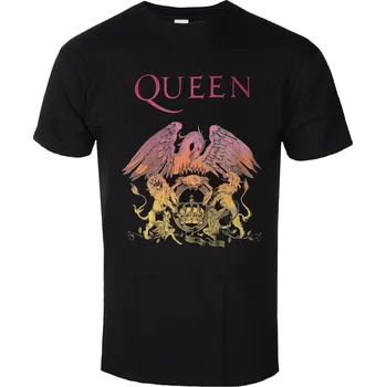Oblečení a móda Tričko metal pánské Queen - Gradient Crest - ROCK OFF - QUTS40MB - S