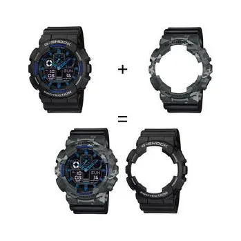 Casio Hodinky SET GA-100-1A2ER + BEZEL 10507071 + PASEK 10347688 Černá OS