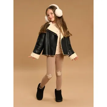 Dívčí kalhoty Sinsay - Legíny - hnědá - 888GH-88X - 888GH-88X-110