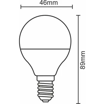 Žárovka Nedes LED žárovka 8W-G45/E14/SMD/4000K - ZLS824