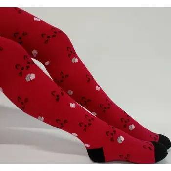 Dámské punčochy Dívčí punčochy Kiten - 92-98 / červená