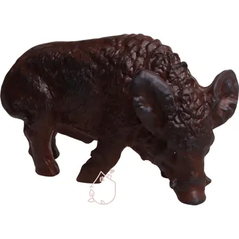 Zahradní dekorace Divoké prase keramické hnědé keramické