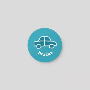 magnetka pro dítě Bráška - magnet pro označení