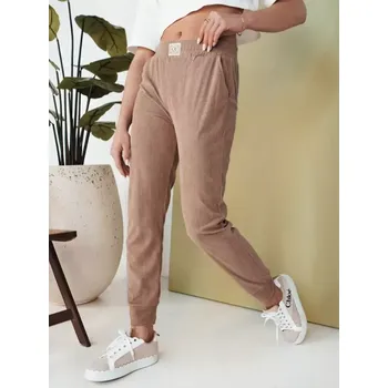 Dámské kalhoty Dámské kalhoty DSTREET BRINAT UY2049 KARAMELOVÁ L/XL