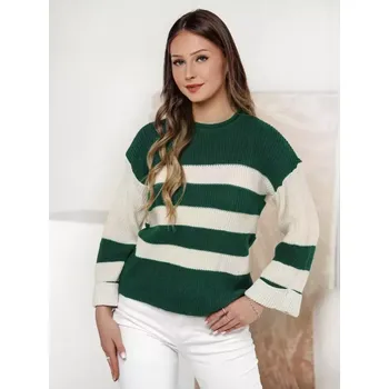 Dámský svetr Dámský svetr DSTREET LINEZZA my2389 VÍCEBAREVNÁ unisize