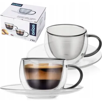 Orion Dvojitý sklo Šálek 90 ml 2 ks