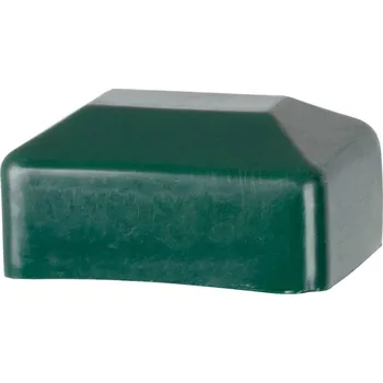 Příslušenství pro plot Čiapka Strend Pro EUROSTANDARD, na hranatý stĺpik, čiapočka, plastová, zelená, 60x40 mm