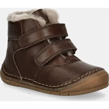 Dívčí zimní obuv FRODDO chlapecká kotníková obuv PAIX WINTER G2110143-4 tmavě hnědá 23
