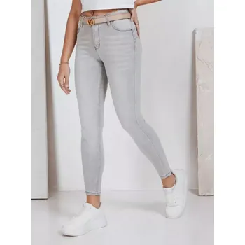 Dámské džíny Dámské džíny DSTREET UY2829 SVĚTLE ŠEDÁ s27