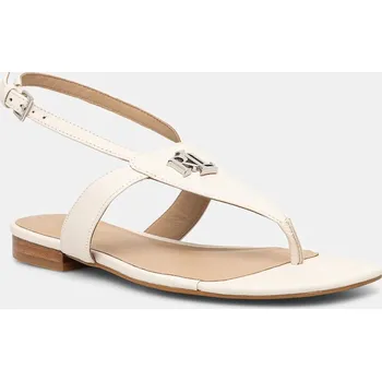 Dámské sandále Kožené sandály Lauren Ralph Lauren Everley dámské, béžová barva, 802959146009 802959146009.100 01X, EUR 37