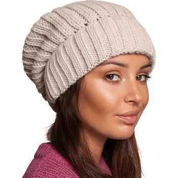 Čepice BeWear zimní čepice beanie béžová, univerzální velikost