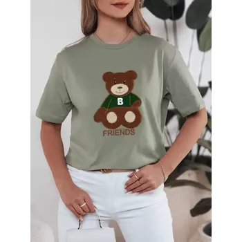 Dámské tričko Dámské triko DSTREET RY2539 ZELENÁ S