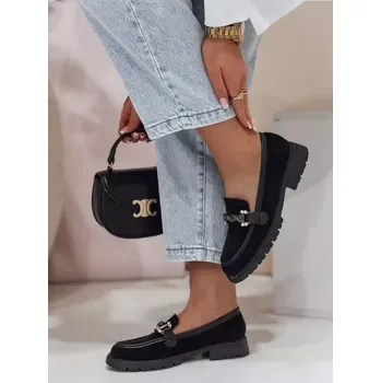 Dámské mokasíny Dámské mokasíny DSTREET LOFINKA ZY0798 ČERNÁ 39