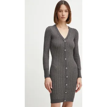 Dámské oblečení Šaty Guess W5RK09.Z3KT0 šedá 90Y, vel. L