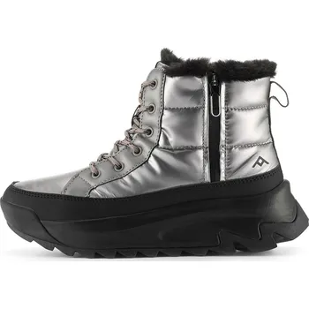 Dívčí sněhule Dámská zimní obuv NAX OKKERA stříbrná/černá 38