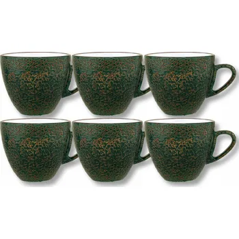 Zelený porcelánový Šálek na espresso 75 ml Wilmax 6 kusů