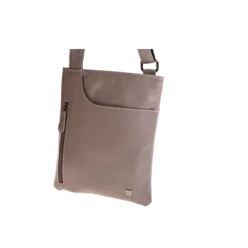 Kabelka Dámská Kožená ručně šitá kabelka KUBÁT UNI | šedá | 520112