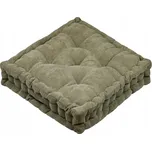 POLŠTÁŘ PRO SEZENÍ NA PODLAZE 45 x 45 ČTVERCOVÁ ZELENÁ
