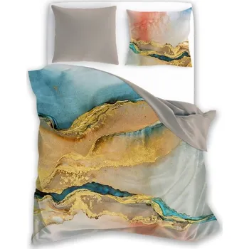 Povlečení FARO Francouzské povlečení bavlněný satén Minerál Colours Bavlna Satén, 220/200 cm