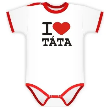 Kojenecký body Baby Dejna Body kr. rukáv I Love Táta Velikost: 86 (12-18m)