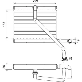 Výměník tepla Výměník tepla, vnitřní vytápění VALEO WYPRZEDA˝ 811580