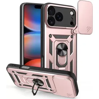 Pouzdro na mobilní telefon Kryt iPhone 17 Pro, Techsuit CamShield Pro rose gold