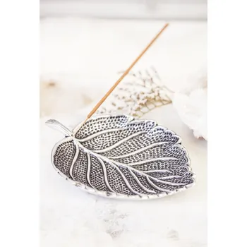 Čajovna YogaDay Stojánek na vonnou tyčinku list štěstí