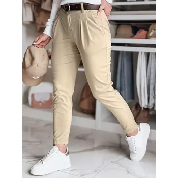 Dámské kalhoty Dámské kalhoty DSTREET UY2571 BÉŽOVÁ M