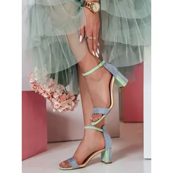 Dámské kozačky Dámské boty DSTREET SOFHEELS ZY0794 MODRÁ 39