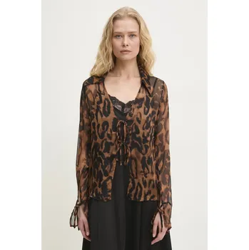 Košile Answear.LAB LWT.272KARA.ums hnědá 88X, vel. S