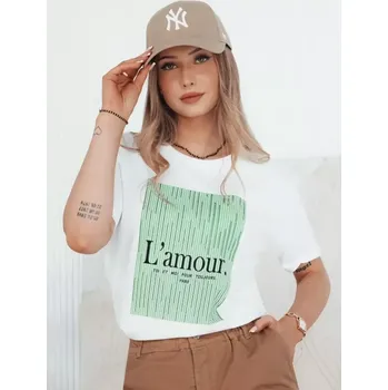 Dámské tričko Dámské triko DSTREET LAMOUR RY2586 BÍLÁ S/M