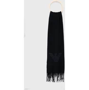 Šála Šála Emporio Armani pánská, černá barva, s potiskem 625214.CC318.NOS 99X, vel. ONE SIZE