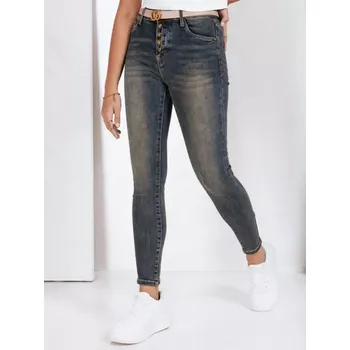 Dámské džíny Dámské džíny DSTREET UY2825 TMAVĚ MODRÁ XL