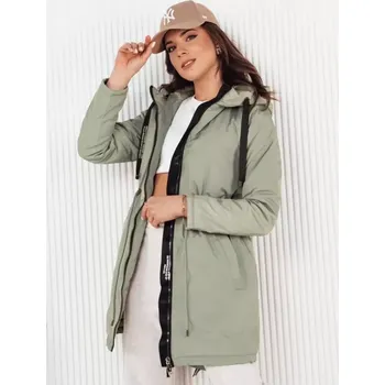 Dámský kabát Dámská parka DSTREET VERCHA TY4262 ZELENÁ S