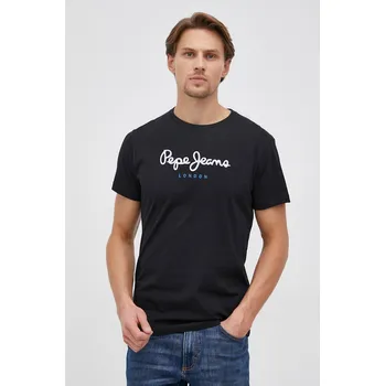 Pánské tričko Bavlněné tričko Pepe Jeans Eggo N PM508208.999 černá 99X, vel. XS