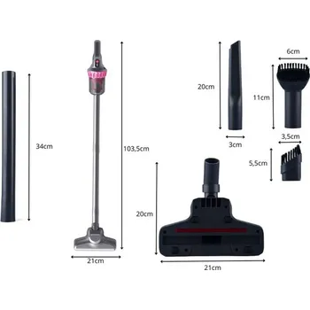 Vysavač Bezdrátový ruční vysavač 2v1 100 W s HEPA filtrem a 4 nástavci