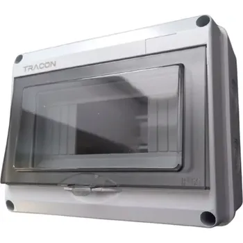 Rozvaděč Tracon EDFKIP65U81 Rozvodnice nástěnná venkovní IP65, 8M, šedá (Tracon EDFKIP65U81)