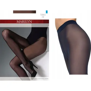 Dámské punčochy Punčocháče hladké Marilyn Tonic 20 DEN modré Námořnická Modrá velikost 3/4