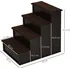 Schody a rampa pro psa PawHut AOS-D06-078 40 x 59 x 54,2 cm tmavě hnědé