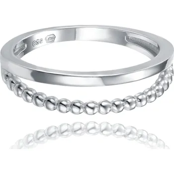 Prsten MINET Dvojitý stříbrný prsten